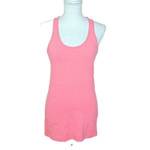 Lululemon Womens Scoop Neck Sleeveless Pink Racerback Workout Tank Top Size XS